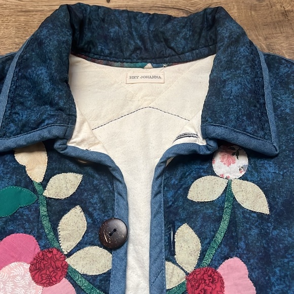 One of a Kind Hey Johanna Flower Quilt Jacket - Picture 6 of 10